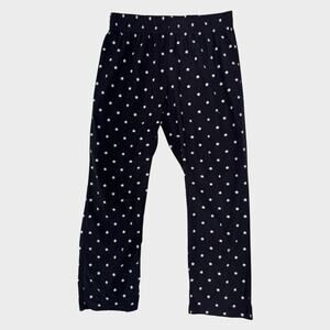 Calvin Klein Sleepwear Medium Black Pants White Star Print 100% Polyester